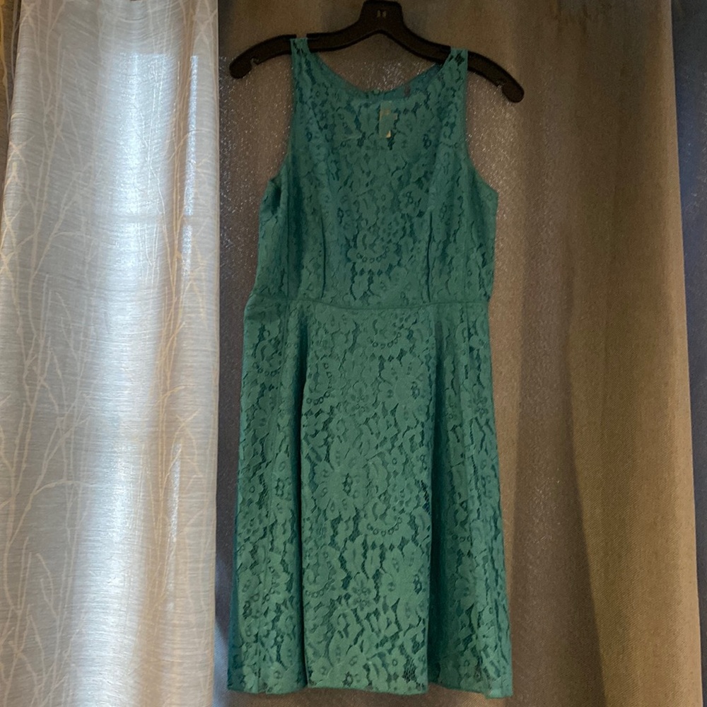 Loft blue lace dress